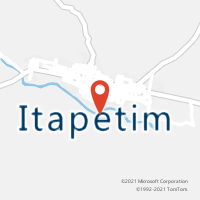 Mapa com localização da Agência AC ITAPETIM
