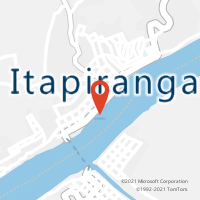 Mapa com localização da Agência AC ITAPIRANGA
