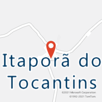 Mapa com localização da Agência AC ITAPORA DO TOCANTINS
