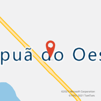 Mapa com localização da Agência AC ITAPUA DO OESTE