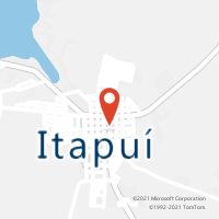 Mapa com localização da Agência AC ITAPUI
