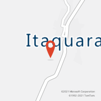 Mapa com localização da Agência AC ITAQUARA
