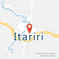 Mapa com localização da Agência AC ITARIRI