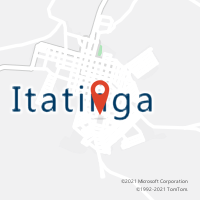Mapa com localização da Agência AC ITATINGA
