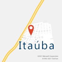 Mapa com localização da Agência AC ITAUBA