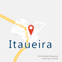 Mapa com localização da Agência AC ITAUEIRA