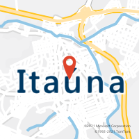 Mapa com localização da Agência AC ITAUNA