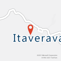 Mapa com localização da Agência AC ITAVERAVA