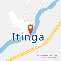Mapa com localização da Agência AC ITINGA