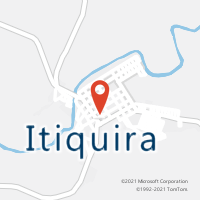 Mapa com localização da Agência AC ITIQUIRA