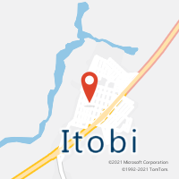 Mapa com localização da Agência AC ITOBI