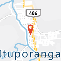 Mapa com localização da Agência AC ITUPORANGA