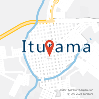 Mapa com localização da Agência AC ITURAMA