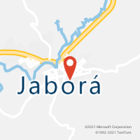 Mapa com localização da Agência AC JABORA