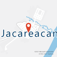 Mapa com localização da Agência AC JACAREACANGA