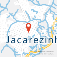 Mapa com localização da Agência AC JACAREZINHO