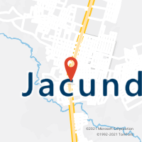 Mapa com localização da Agência AC JACUNDA