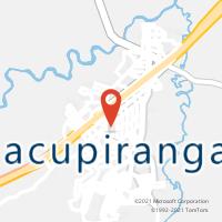 Mapa com localização da Agência AC JACUPIRANGA