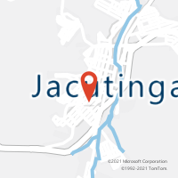 Mapa com localização da Agência AC JACUTINGA