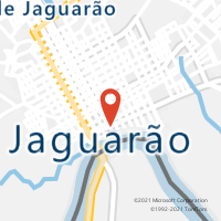 Mapa com localização da Agência AC JAGUARAO