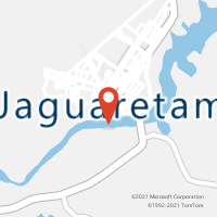 Mapa com localização da Agência AC JAGUARETAMA