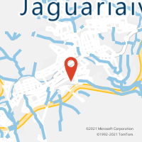 Mapa com localização da Agência AC JAGUARIAIVA