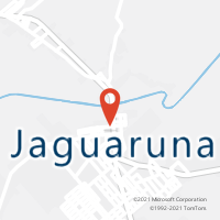 Mapa com localização da Agência AC JAGUARUNA