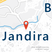 Mapa com localização da Agência AC JANDIRA