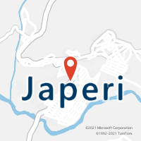 Mapa com localização da Agência AC JAPERI