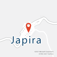 Mapa com localização da Agência AC JAPIRA