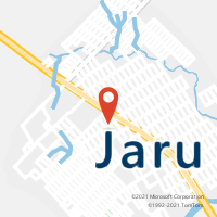 Mapa com localização da Agência AC JARU