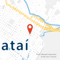 Mapa com localização da Agência AC JATAI