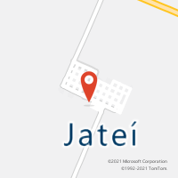 Mapa com localização da Agência AC JATEI