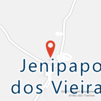 Mapa com localização da Agência AC JENIPAPO DOS VIEIRAS