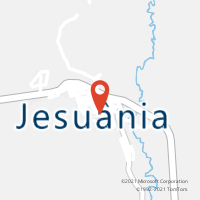 Mapa com localização da Agência AC JESUANIA