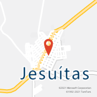 Mapa com localização da Agência AC JESUITAS