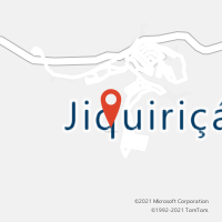 Mapa com localização da Agência AC JIQUIRICA