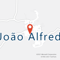 Mapa com localização da Agência AC JOAO ALFREDO