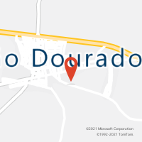 Mapa com localização da Agência AC JOAO DOURADO