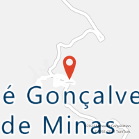 Mapa com localização da Agência AC JOSE GONCALVES DE MINAS