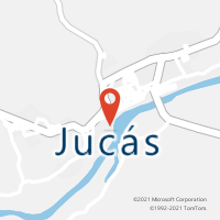 Mapa com localização da Agência AC JUCAS