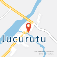 Mapa com localização da Agência AC JUCURUTU
