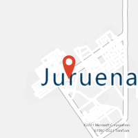 Mapa com localização da Agência AC JURUENA