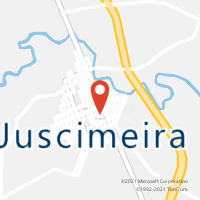 Mapa com localização da Agência AC JUSCIMEIRA