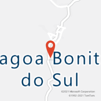Mapa com localização da Agência AC LAGOA BONITA DO SUL