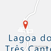 Mapa com localização da Agência AC LAGOA DOS TRES CANTOS