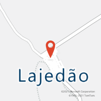 Mapa com localização da Agência AC LAJEDAO