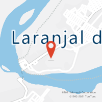 Mapa com localização da Agência AC LARANJAL DO JARI