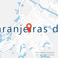 Mapa com localização da Agência AC LARANJEIRAS DO SUL