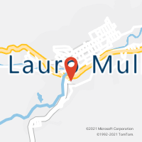 Mapa com localização da Agência AC LAURO MULLER